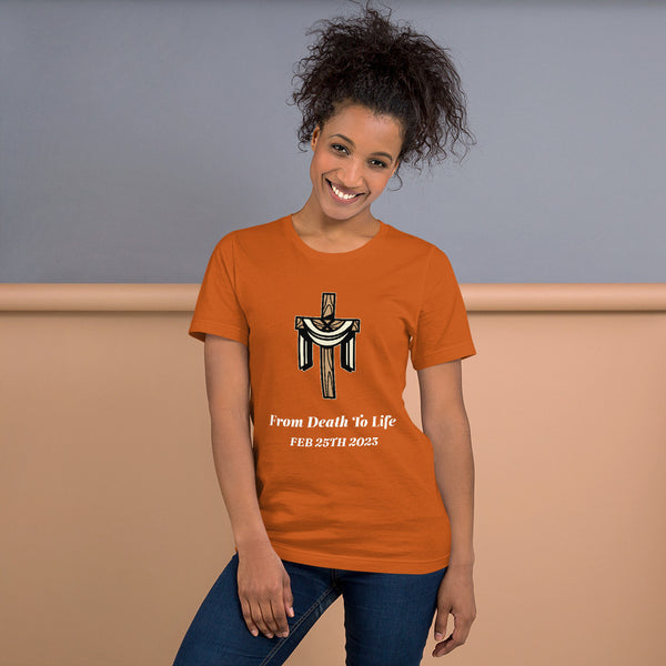 FROM DEATH TO LIFE BAPTISM SHIRT