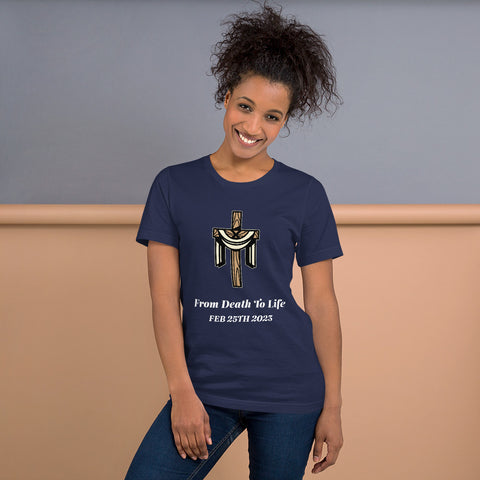 FROM DEATH TO LIFE BAPTISM SHIRT