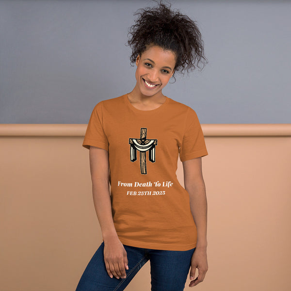 FROM DEATH TO LIFE BAPTISM SHIRT