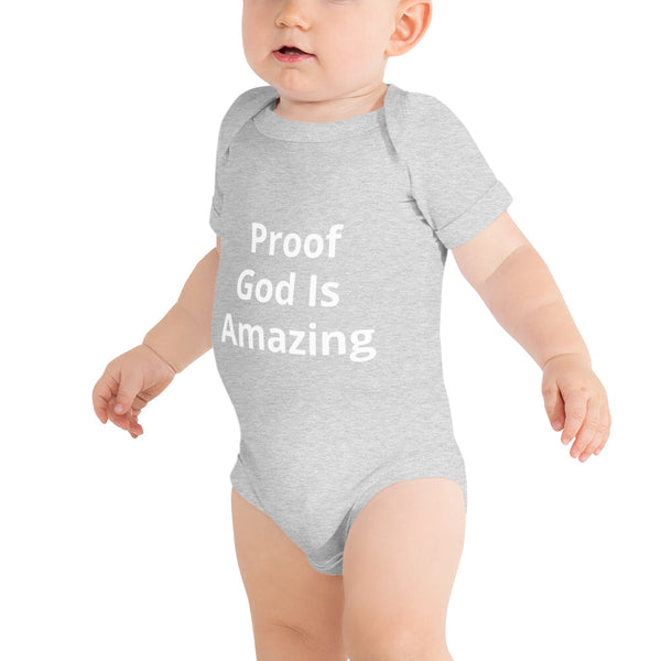 Proof God Is Amazing Onesie