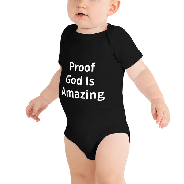 Proof God Is Amazing Onesie