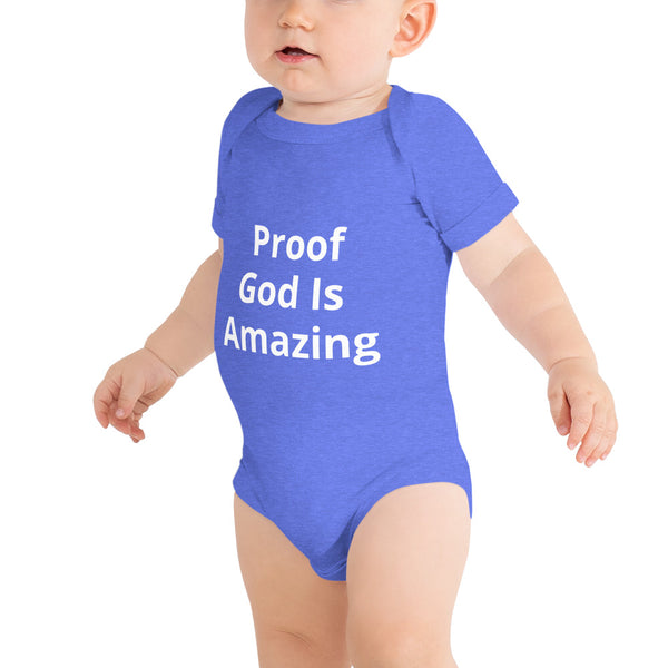 Proof God Is Amazing Onesie