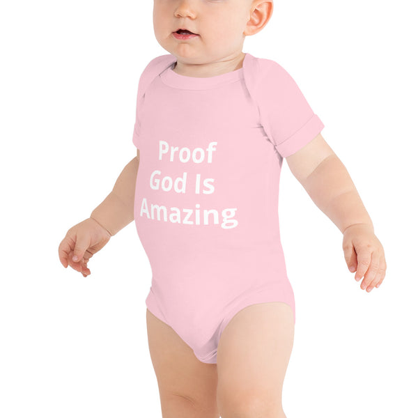 Proof God Is Amazing Onesie