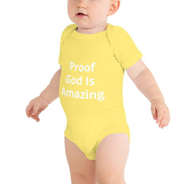 Proof God Is Amazing Onesie