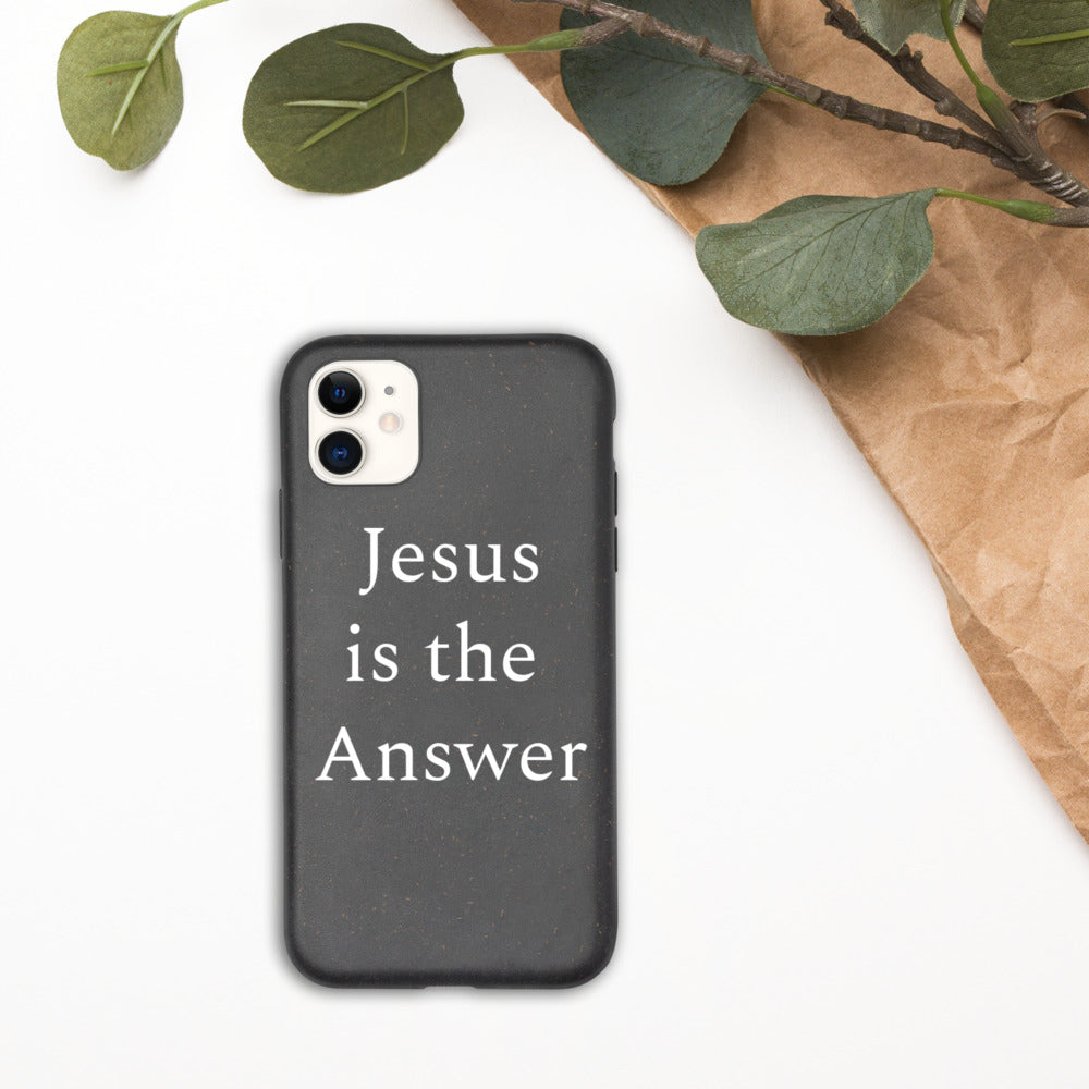 Jesus is the Answer iPhone case
