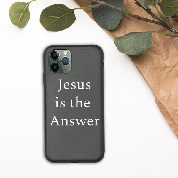 Jesus is the Answer iPhone case