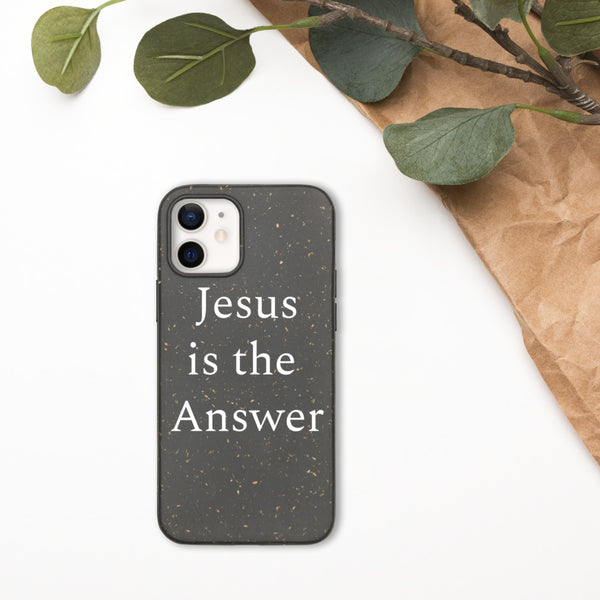 Jesus is the Answer iPhone case