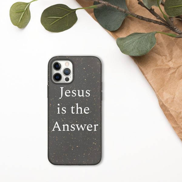 Jesus is the Answer iPhone case