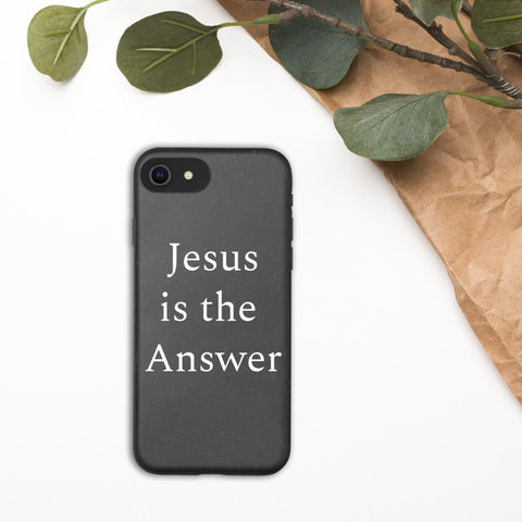 Jesus is the Answer iPhone case