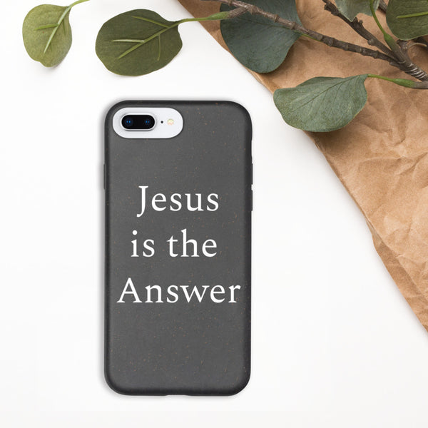 Jesus is the Answer iPhone case