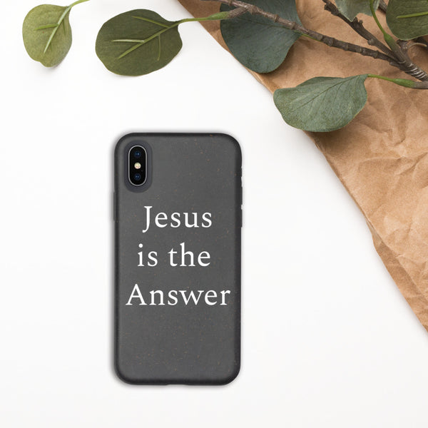 Jesus is the Answer iPhone case