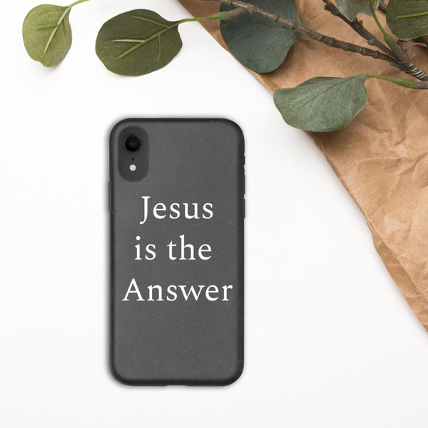 Jesus is the Answer iPhone case