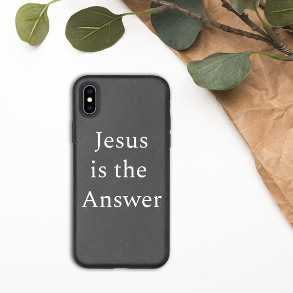 Jesus is the Answer iPhone case
