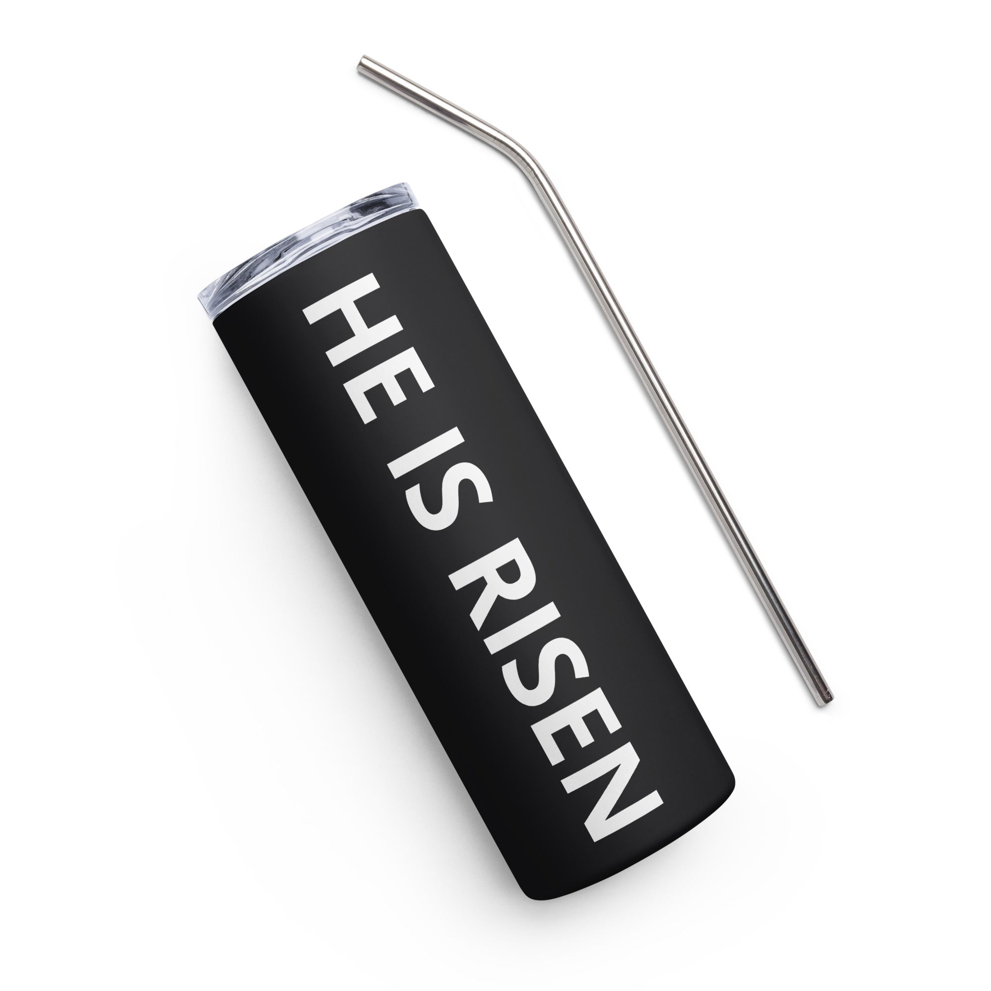 HE IS RISEN Stainless steel tumbler